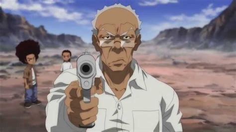 Find the exact moment in a TV show, movie, or music video you want to share. . Grandpa from the boondocks